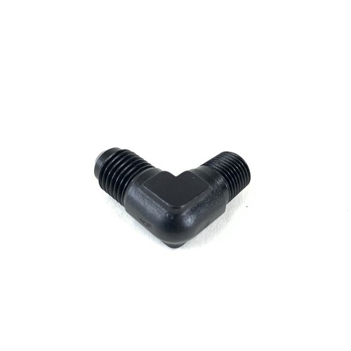 (2pcs) Aluminum Fitting Adapter 4AN Male end to 1/8NPT Male end 90 Degree Black - Bild 7 von 9