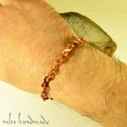 Pure Copper Chain Bracelet - King Chain - Unisex - Fiqure 8