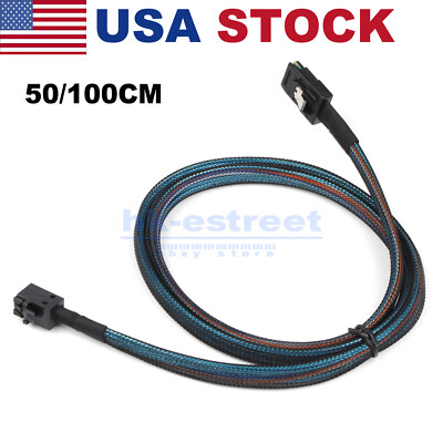New Internal HD Mini SAS SFF-8643 to Mini SAS SFF-8087 36Pin Data Cable 50/100CM