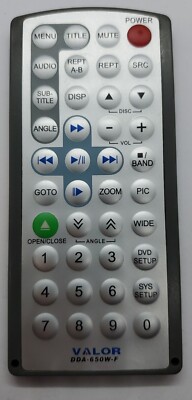 GENUINE VALOR DDA-650W-F REMOTE CONTROL
