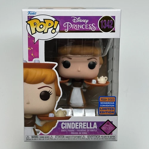 Funko Pop CINDERELLA BALANCING TRAYS WonderCon Exclusive Disney 1342 HIGH GRADE