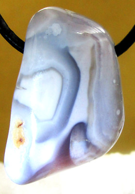 BOTSWANA  ACHAT PINK  Freeform Trommelstein gebohrt  EDELSTEIN  ANHÄNGER   Nr.2