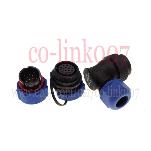 SP21 2 - 15 Pin Wasserdichter Steckerwinkel, IP68 WEIPU SP2116/P2 SP2112/S2 - Bild 12 von 15