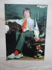 Paul Jones "The Blues Band" autograph signed A4 magazine image