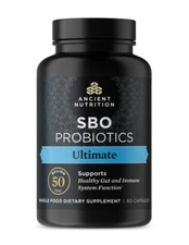 Ancient Nutrition SBO Probiotics Ultimate 50 Billion CFU 60 Caps Best by 1/2026+