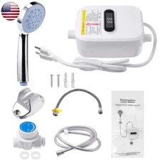 110V Instant Electric Tankless Hot Water Heater Shower Kitchen Bathroom Portable