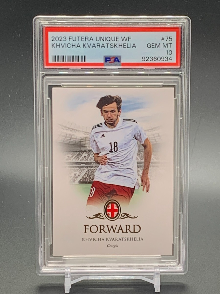 2023 Futera Unique WF #75 KHVICHA KVARATSKHELIA Georgia Gem Mint 