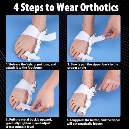 Bunion Corrector for Women & Men, Orthopedic Toe Straightener, Adjustable Splint - Picture 5 of 7