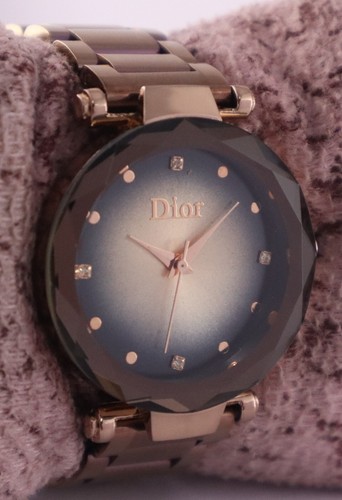 Bellissimo Orologio Da Polso Dior Donna Quarzo Quadrante Argento Cinturino Acciaio Funzionante - Foto 2 di 8