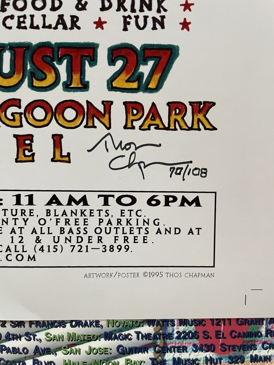 Marin Summer Music Festival Poster 1995 Signed By Thos Chapman | eBay