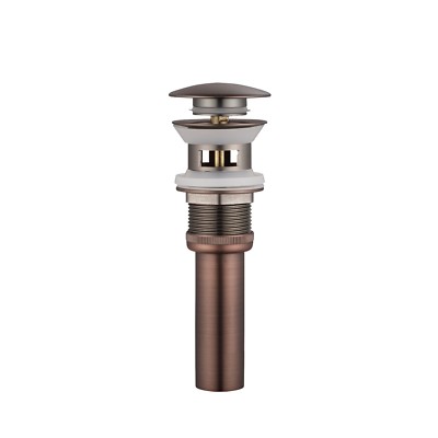Bathroom Faucet Vessel Vanity Sink Pop Up Drain Stopper with Overflow Brass Body