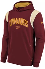 Nike Youth Washington Commanders Sideline Therma Hoodie Sweatshirt Large L Boys