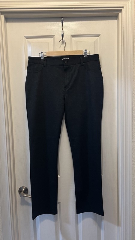 DKNY Women's Straight Leg Jeans Gray, Size L