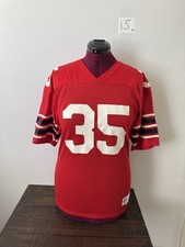 Vintage Russell Athletic 35 Football Jersey Red Mesh USA Made Size Large