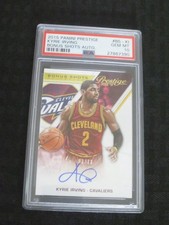 2015 Panini Prestige Bonus Shots Kyrie Irving Autograph 3/10 PSA10 Gem Mint  