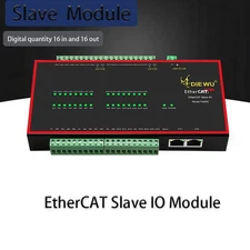 RJ45 network switch NPN input EtherCAT slave station IO module 16 in 16 out 100M