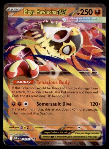 Mega Hawlucha ex 116/217 Ascended Heroes 2026 Holo