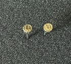 Original Vintage Gold Bulova Accutron Crowns w/ Tuning Fork Logo — photo 6