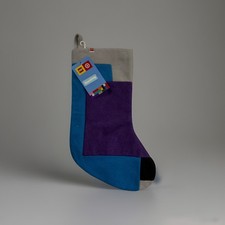 Lego Collection x Target Christmas Stocking Sweater Knit Color Purple/Blue 20"
