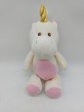 KellyBaby Unicorn Rattle Plush Kellytoy Baby Stuffed Animal 12 Pink Belly