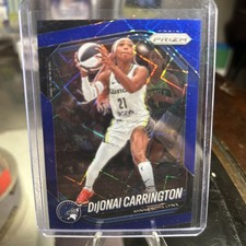 2025 WNBA Prizm Dijonai Carrington #9 Blue Velocity Prizm - Lynx