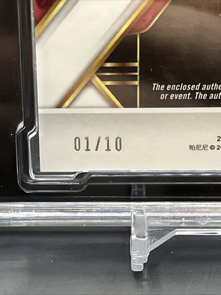 2022 Select Rookie Signature Materials Gold Disco Prizm TREY MCBRIDE /10 SGC 9.5 - Image 4 of 4