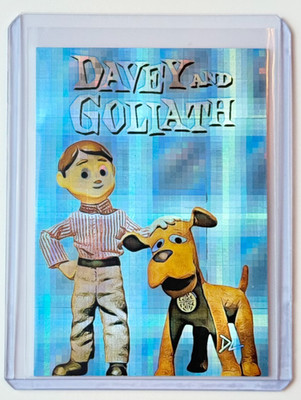 Davey and Goliath Limited Edition Artist Signed ''Claymation'' Refractor Card 1/1