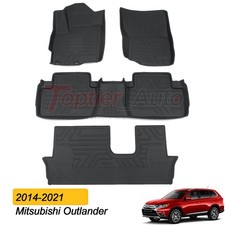 For 2014-2021 Mitsubishi Outlander Floor Mats All Weather Liners - Oem Quality