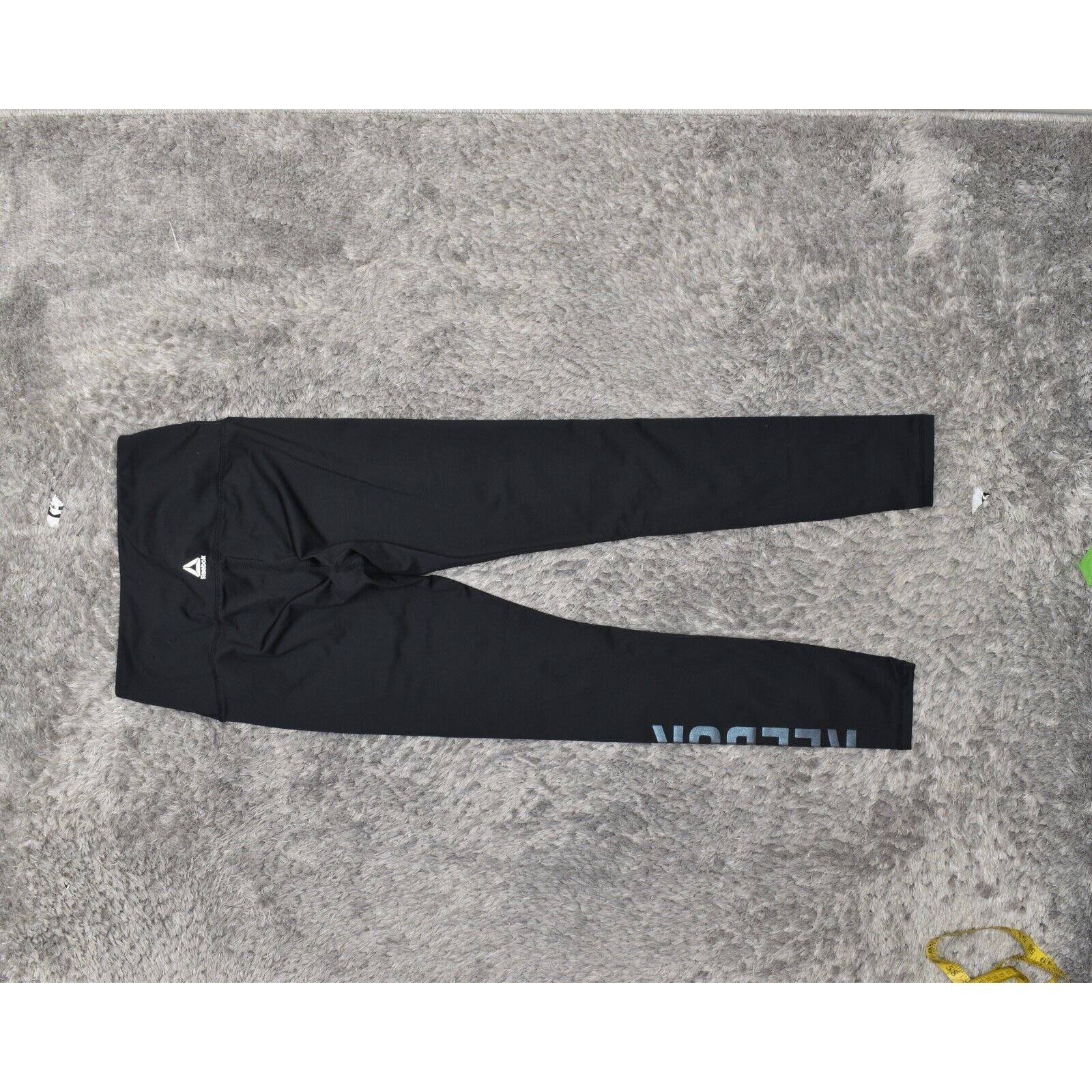 Reebok Women's Size S Legging Skinny Pants Black Polyester Pull On Solid thumbnail 6