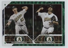 2023 Topps Update Rookie Combo Green Foil 58/499 Hogan Harris Chad Smith 1sq1