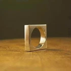 Square Ring 925 Sterling Silver Band Ring Handmade Women Ring Jewelry All Size