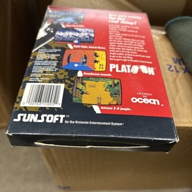 Platoon (NES Nintendo Entertainment System, 1988) CIB Complete w/manual Poster