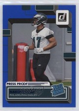 2022 Panini Donruss Rated Rookie Press Proof Blue Nakobe Dean #387 19di