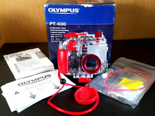 Olympus PT-030 Underwater Camera Housing Box and Manual
