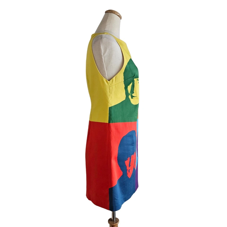 Vestido Mujer Alice & Olivia x The Beatles Estampado Clyde Multicolor Sin Mangas Foto 2 de 4