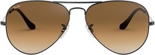 Ray-Ban Aviator RB3025 004/51 58mm Gunmetal / Light Brown Gradient Sunglasses