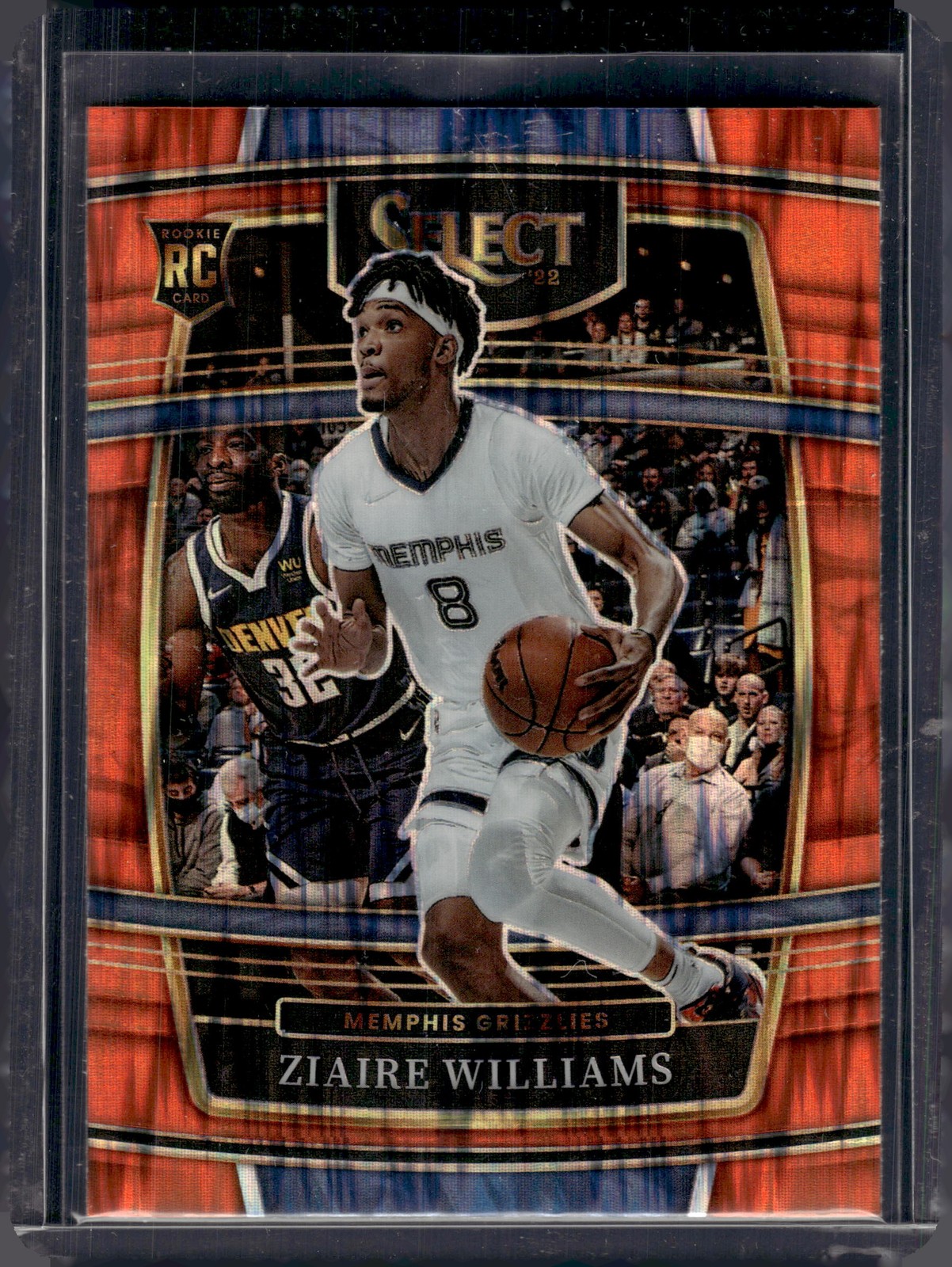 2021-22 Panini Select #86 Ziaire Williams Orange Flash Prizms