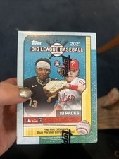 2021 Topps Big League Baseball Blaster Box Sealed (10 Packs) Bryce Harper Cutout