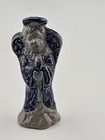Vintage Pottery Works Cambridge NY 1998 Blue Angel Figurine Folk Art — photo 1