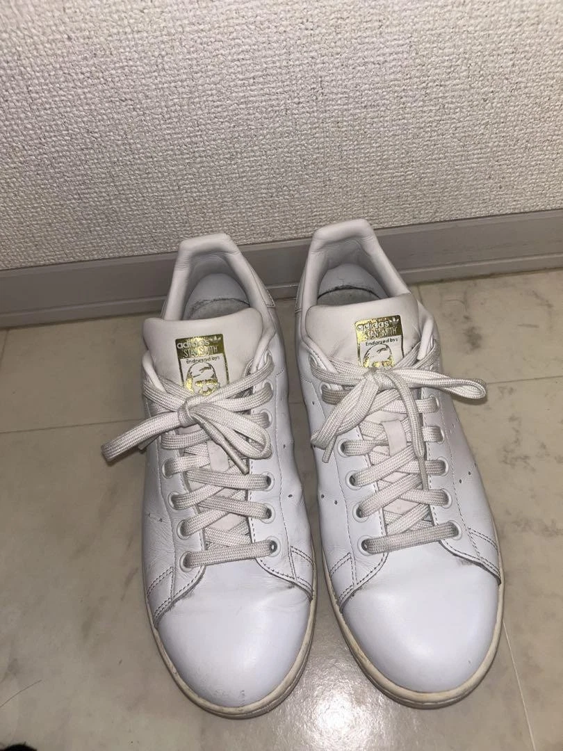 Adidas Stan Smith Sneakers in pelle bianca da uomo 8 5 usate negli Stati Uniti