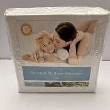 Linenspa Premium Smooth Fabric Mattress Protector Full Size /liquid Proof