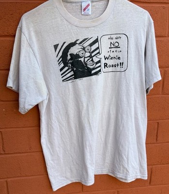 vintage 1980's Weenie Roast Ray Charles pop art tee L jerzees thin