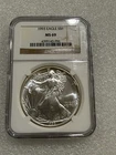 1993 Silver Eagle NGC MS69 Brown  Label ~ NO SPOTS ~ PRISTINE   (096)