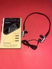 Sanyo Cassette Player Sportster MGR 87 Auto Reverse Stereo Am Fm Parts Only