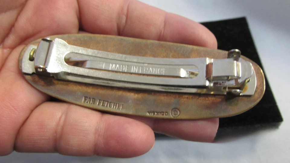 Pinza para el pelo Southwestern vintage mezcla de metal con pasador de gran alcance Foto 3 de 4