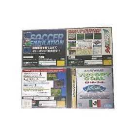 Lot 4 JP Sega Saturn - J. League Futbol Games Japan Imports - US Seller
