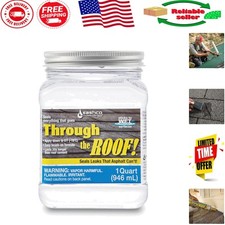 Quart Ultra-Clear Roof Sealant - 20X Longer Lasting, UV Resistant  Easy Apply