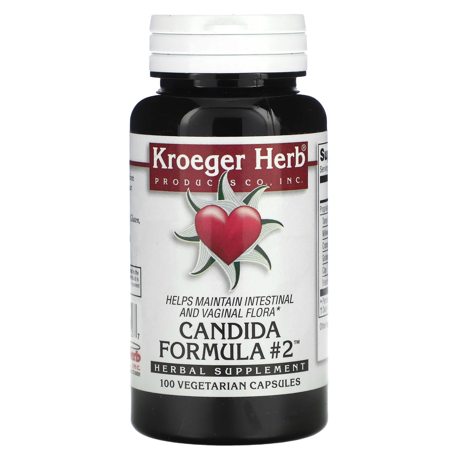 Kroeger Herb Co Candida Formula 2100 вегетарианских капсул без дрожжей без пшеницы 2990₽
