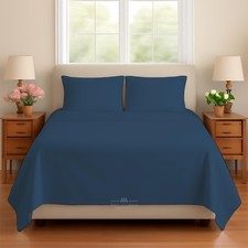 Sleeper Sofa 4 Piece Bed Sheet Set Premium Quality 100 Cotton 500 Thread Cou...