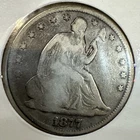 1877 Seated Liberty Silver Half Dollar